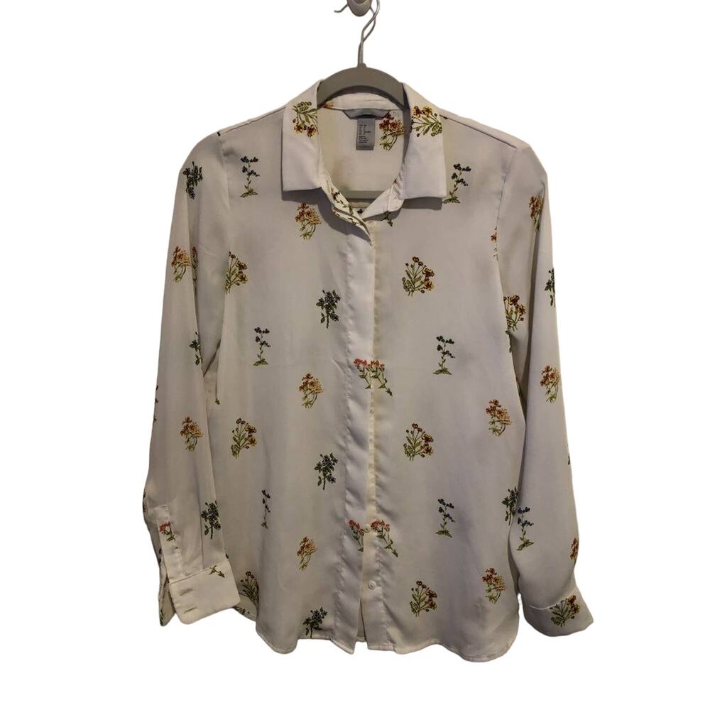 H&M floral blouse size 8
